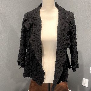 IC Collection asymmetrical bubble texture jacket